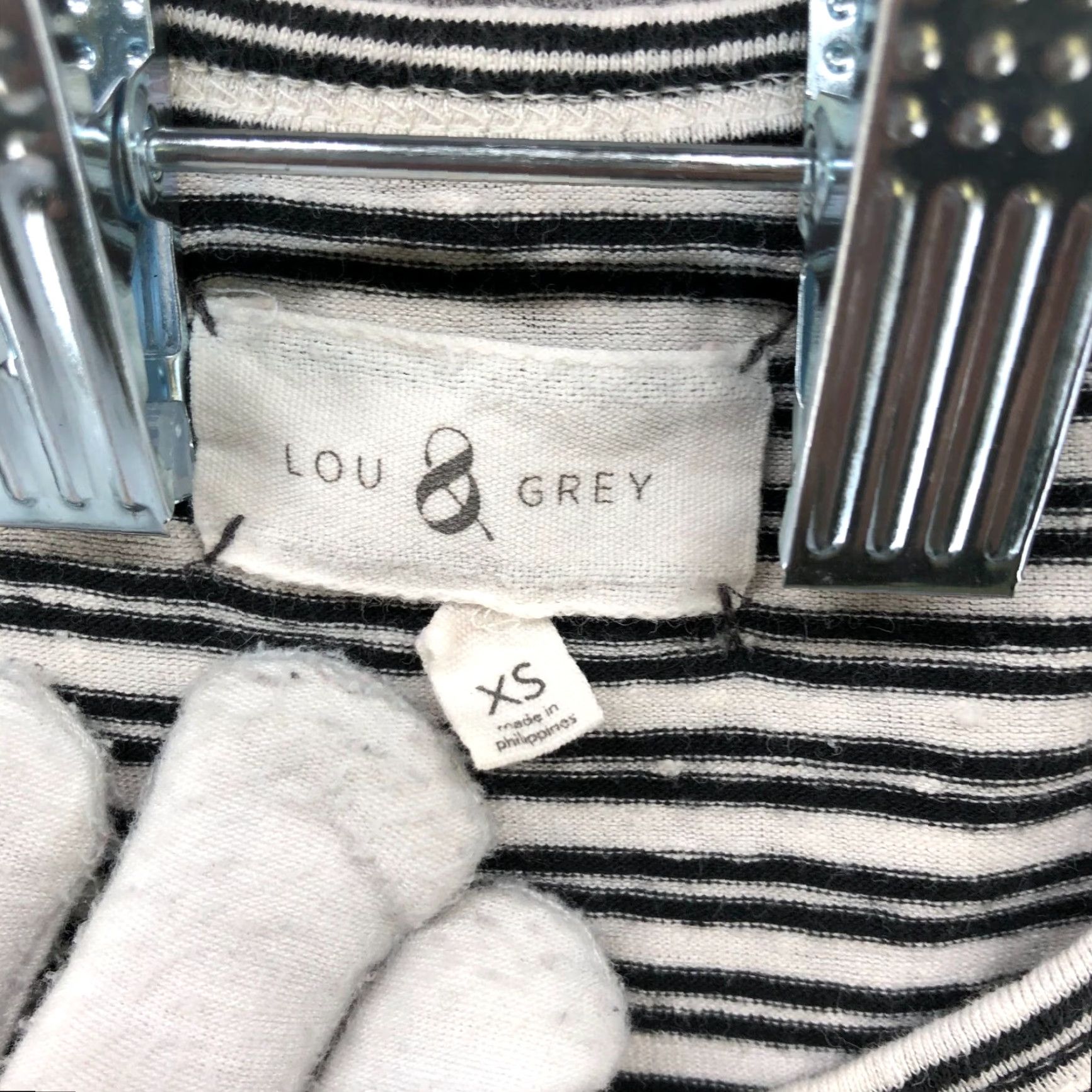 Lou & Grey Lou & Grey T Shirt Dress - Linen Cotton Striped Mini A-Line XS Women’s Short Sleeve, Multicolor Size XS / US 0-2 / IT 36-38 - 6 Thumbnail