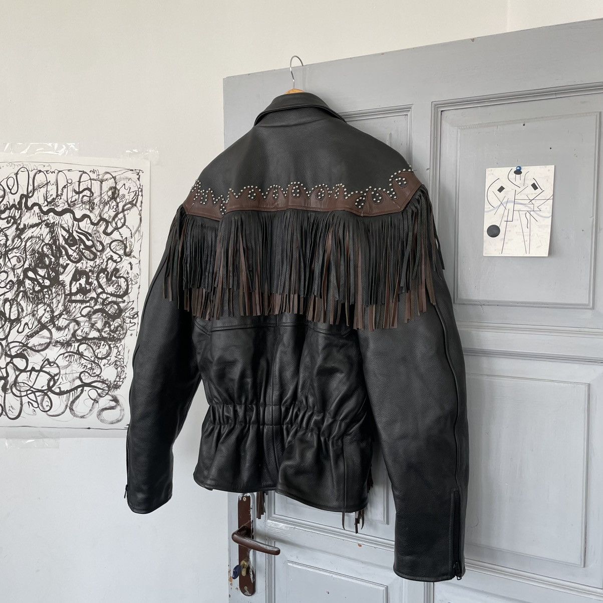 Genuine Leather Vintage 90’s USA Moto Leather Jacket Japanese style size XL Size US XL / EU 56 / 4 - 12 Thumbnail