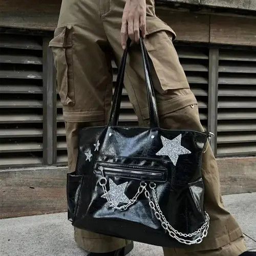Vintage Chain Street Style Handbag Size ONE SIZE - 1 Thumbnail