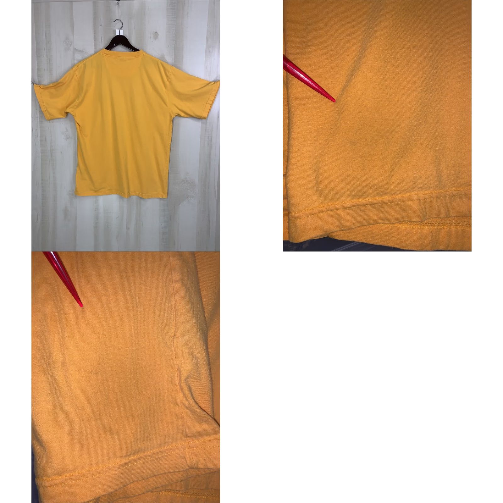Starter VINTAGE Starter University Of Michigan Yellow Embroidered Logo T Shirt L Mens Size US L / EU 52-54 / 3 - 8 Thumbnail
