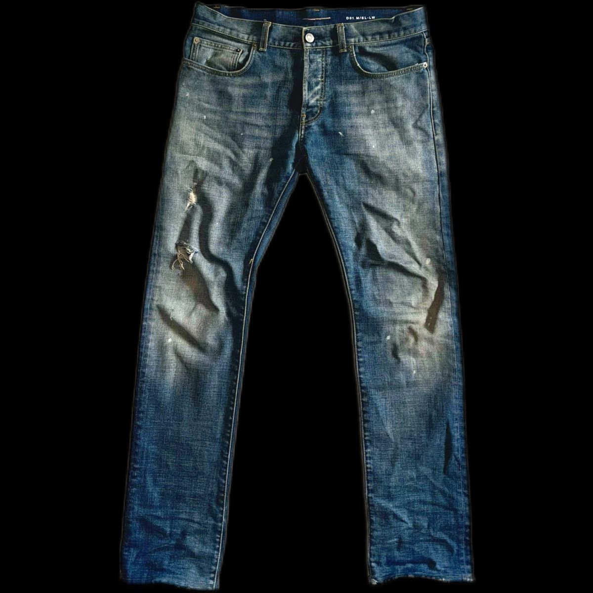 エディ期 SAINT LAURENT destroy denim Saint Laurent Destroyed Jeans | Grailed