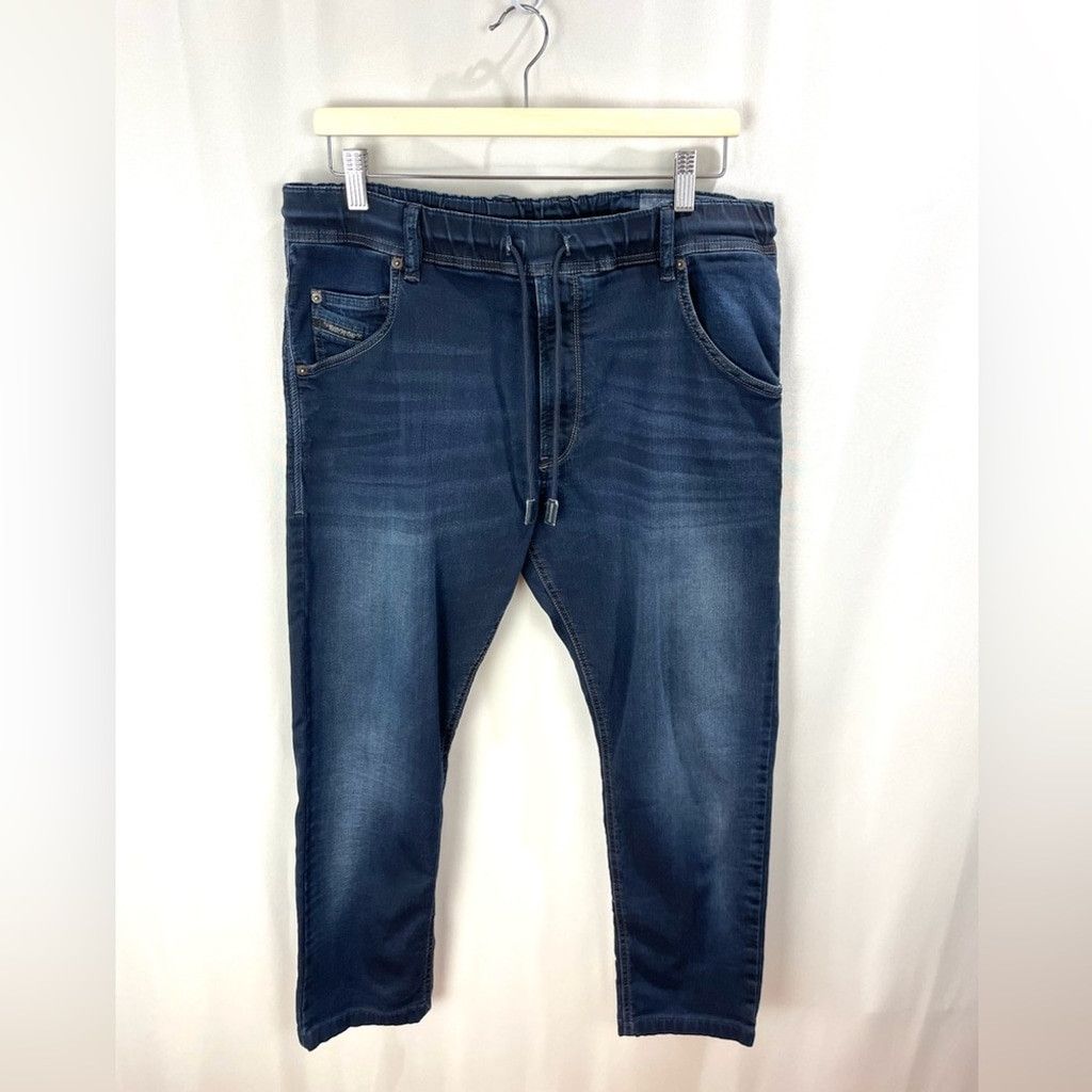 Diesel Diesel Krooley Jogger Jeans Dark Blue Size 32 (25" Inseam) Size US 32 / EU 48 - 3 Thumbnail