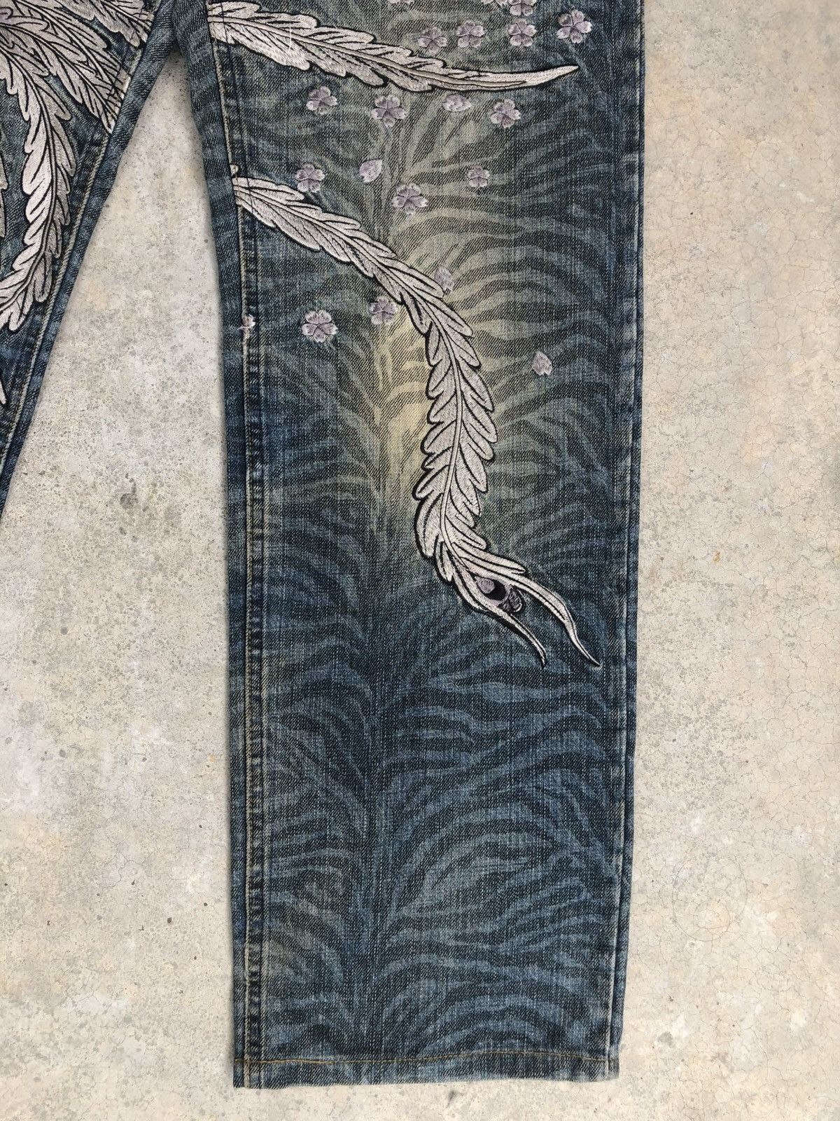 Karakuri Tamashii Karakuri Tamashii Embroidered Phoenix Distressed Size US 32 / EU 48 - 7 Thumbnail
