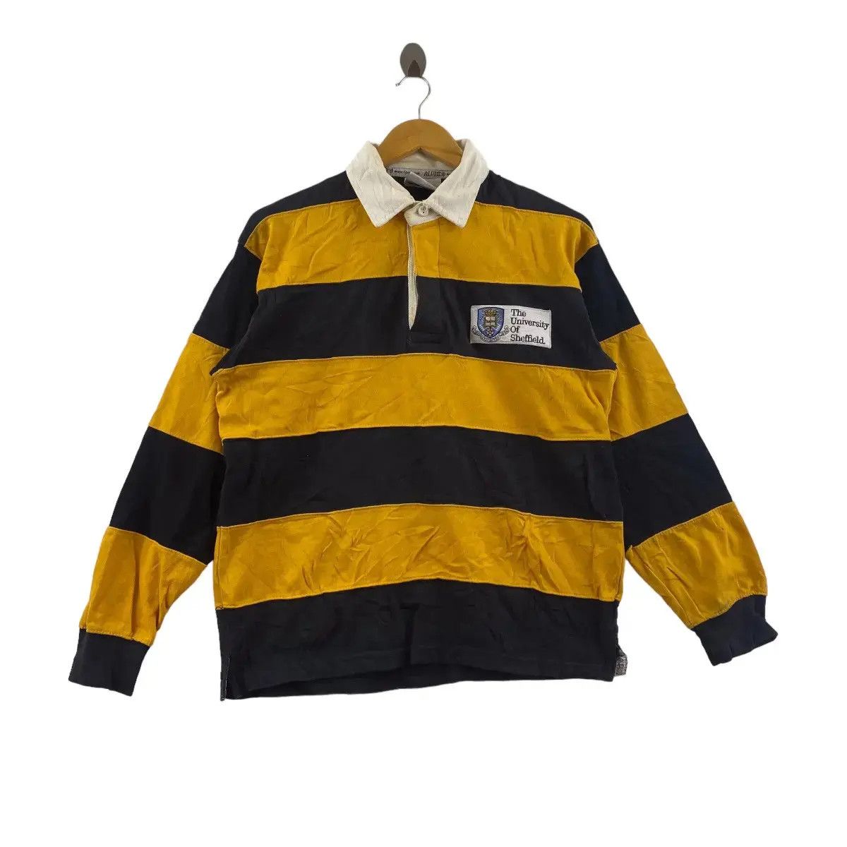Vintage UNIVERSITY OF SHEFFIELD Alma Mater Rugby Polo Tee Shirt Size US S / EU 44-46 / 1 - 1 Thumbnail