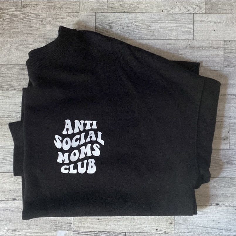 Vintage Anti-Social Mom’s Club, Custom, Crewneck Sweatshirt, XL/2XL Size XXL / US 16-18 / IT 52-54 - 2 Thumbnail