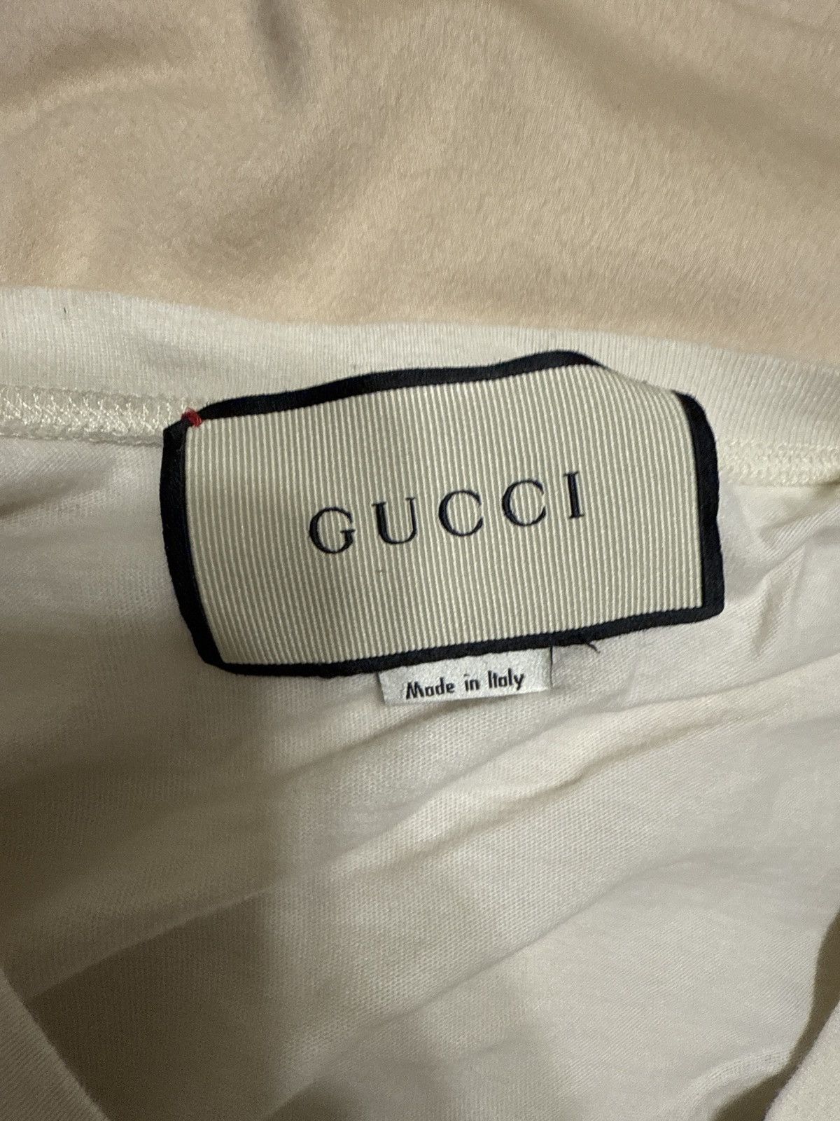 Gucci Gucci Cities Sequin Tiger Embellished Cream T-Shirt Size US L / EU 52-54 / 3 - 11 Thumbnail