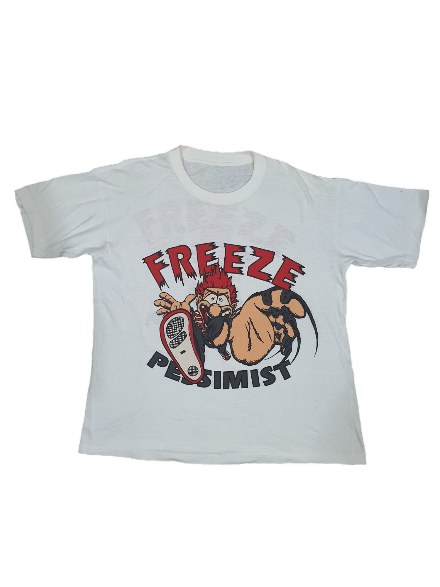 Vintage rare vintage 90's Freeze Pessimist t-shirt Size US L / EU 52-54 / 3 - 1 Thumbnail