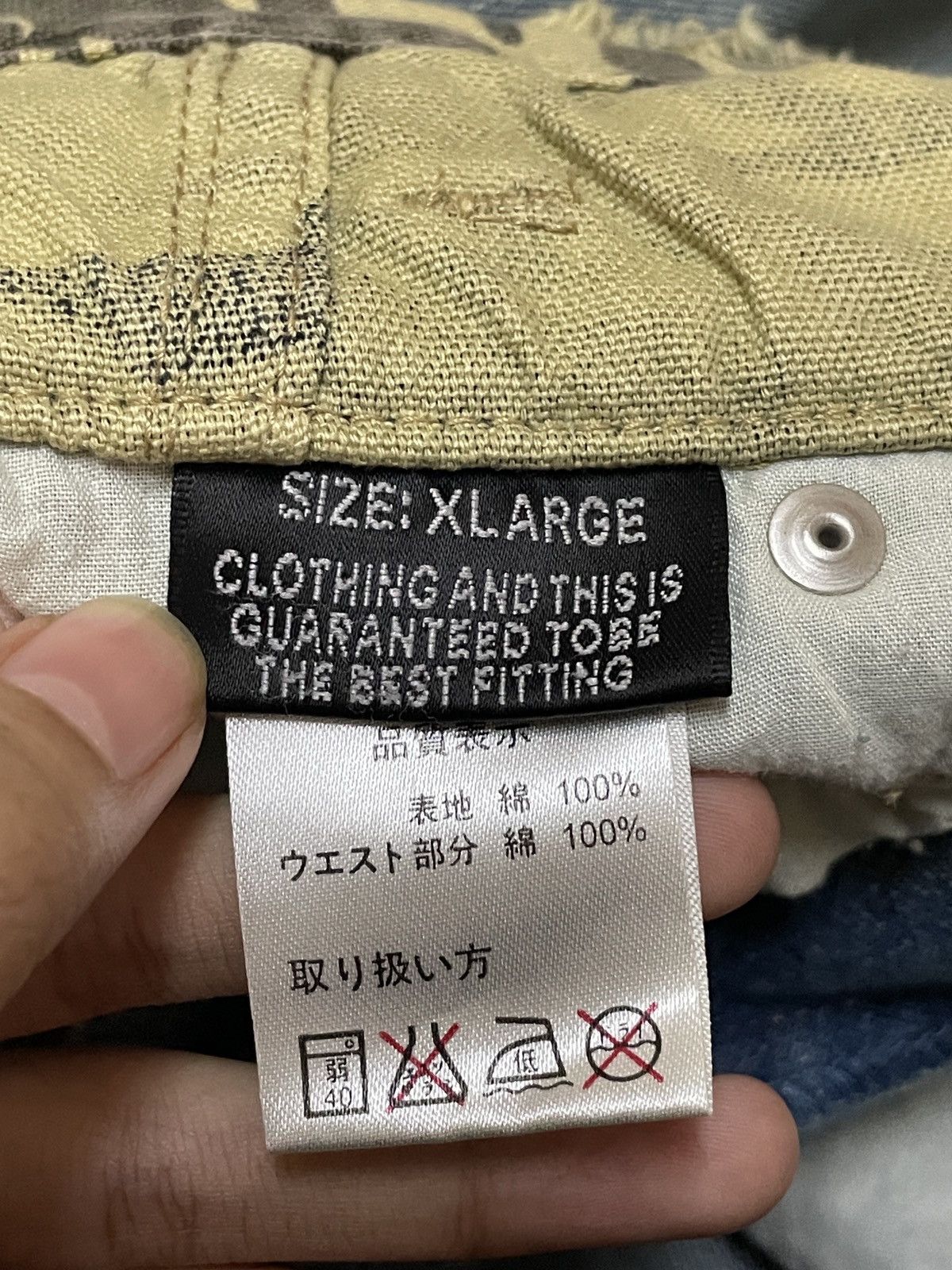 Japanese Brand × Vintage Rare Design Vintage Japaness Brand Double Waist Jeans 2000s Size US 33 - 10 Thumbnail