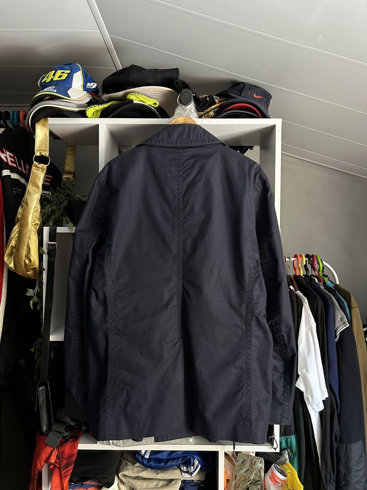 Gucci Gucci Navy Double Breasted Coat Jacket size-54 Size US L / EU 52-54 / 3 - 15 Thumbnail