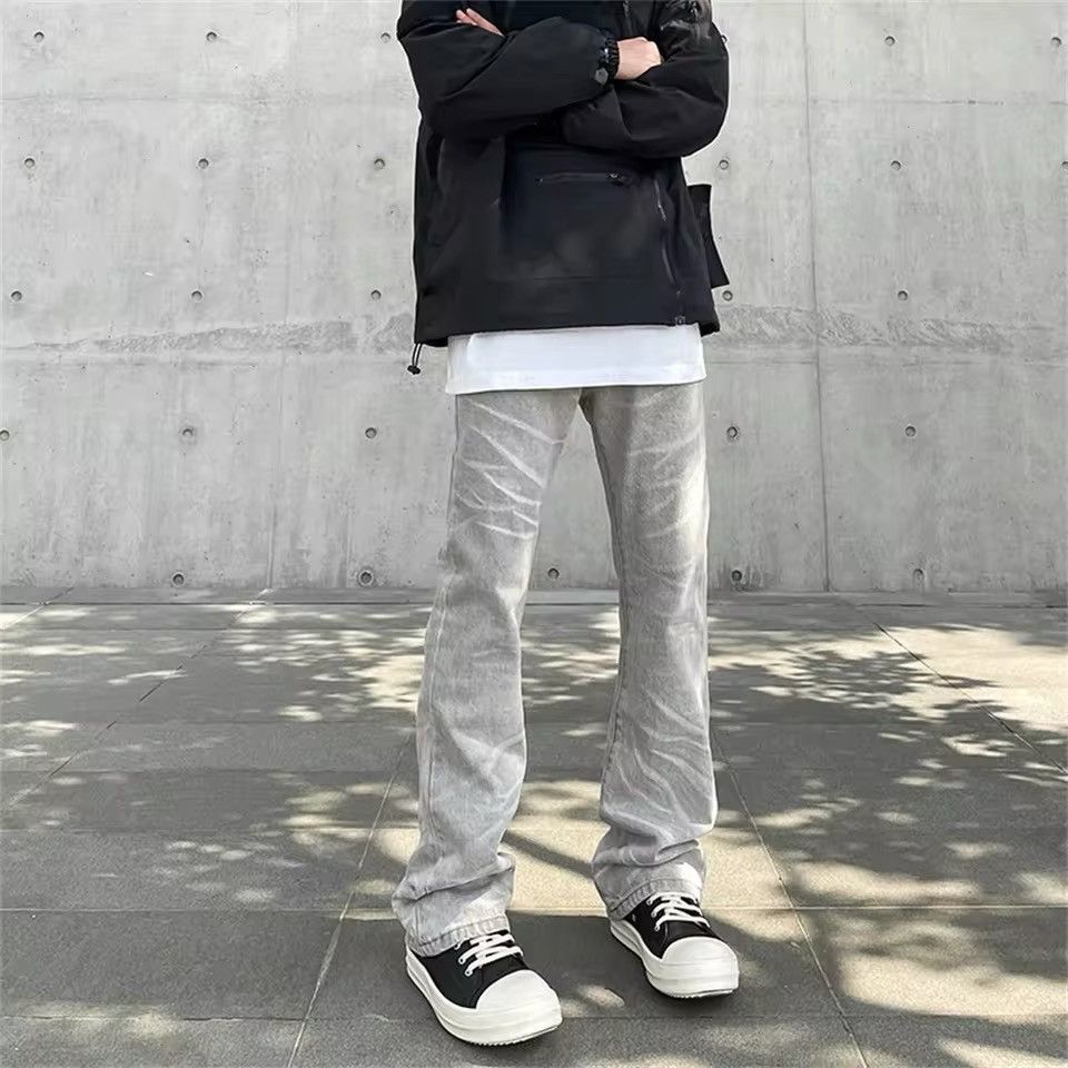 Japanese Brand × Vintage Avant garde fashion washed damage flared jeans pants Size US 28 / EU 44 - 3 Thumbnail