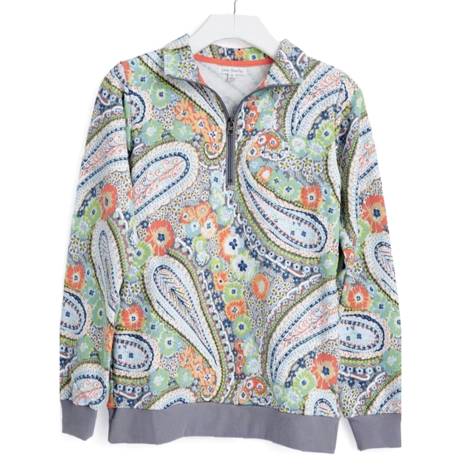 Vera Bradley Vera Bradley Sweatshirt Women’s W/Pockets - 1/4 Zip French Terry XS - Multicolor, Pullover, Regular Fit, Colorful, Size XS Jersey American Apparel? Size XS / US 0-2 / IT 36-38 - 3 Thumbnail