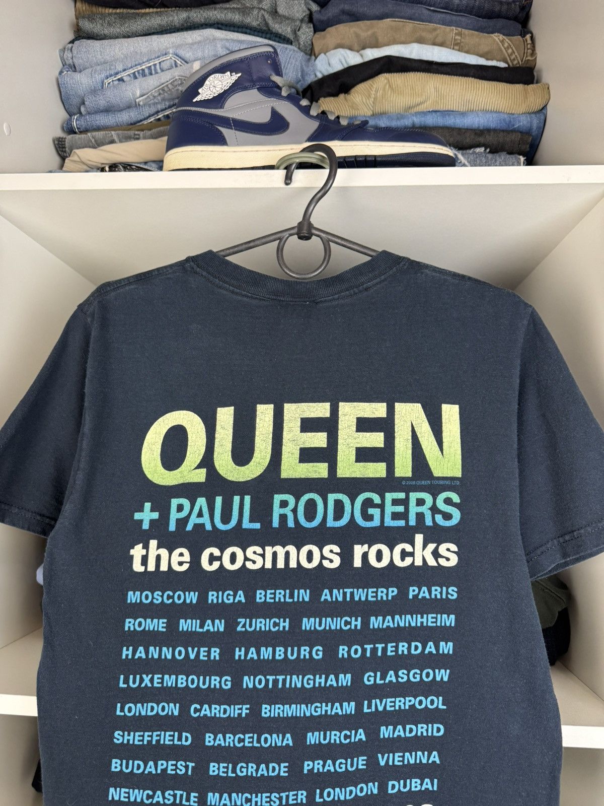 Band Tees Queen + Paul Rodgers The Cosmos Rocks Tour 2008 T-shirt Size US S / EU 44-46 / 1 - 15 Thumbnail
