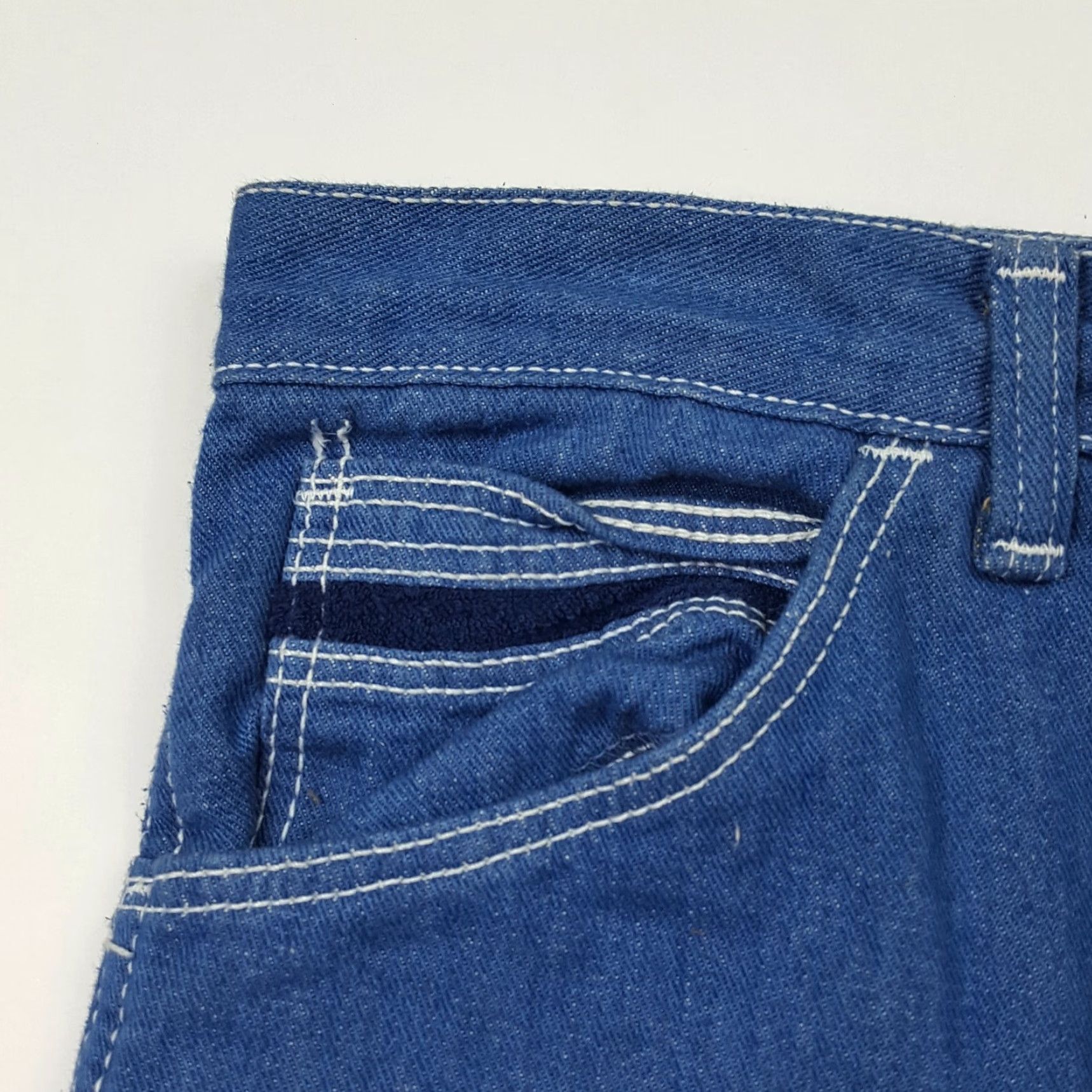 Wrangler VINTAGE Wrangler Cut Off Jeans Shorts Denim 34 Men Blue 80s Western Southwestern Cowboy Jean Shorts Wrangler Shirt Mens Jeans Shorts Size US 34 / EU 50 - 4 Thumbnail