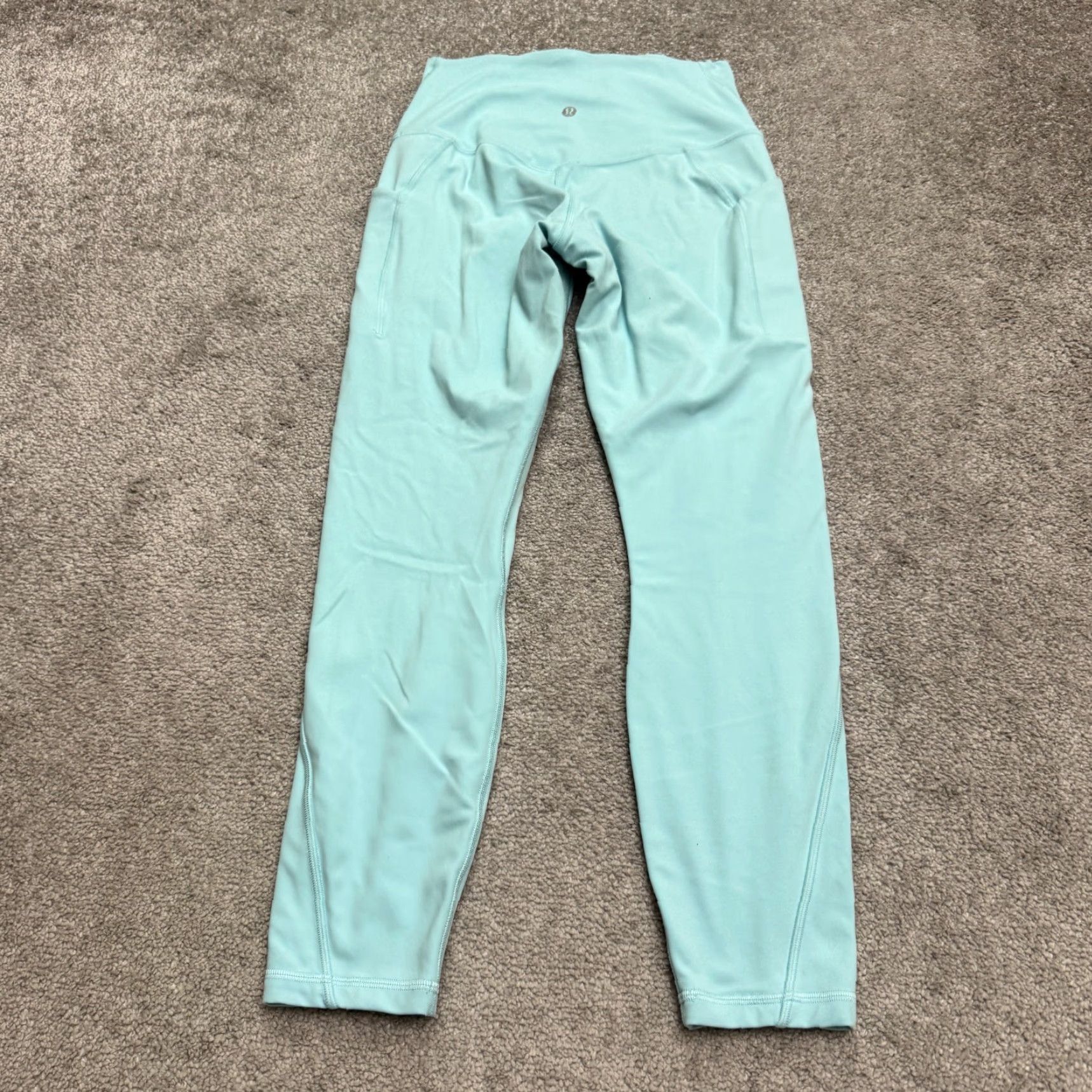 Lululemon Lululemon Leggings Women 6 Blue Invigorate Pockets Yoga Gym Compression Athletic Womens Size 28" / US 6 / IT 42 - 2 Thumbnail