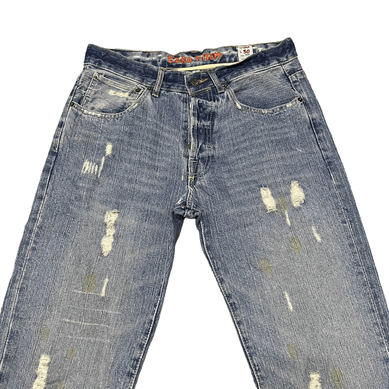 Japanese Brand Vintage Ezra Fitch 1892 Distressed Denim Size US 30 / EU 46 - 2 Thumbnail