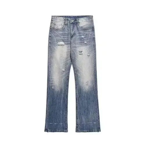 Designer × Japanese Brand × Jean washed faded ripped damaged jeans Size US 32 / EU 48 - 1 Thumbnail
