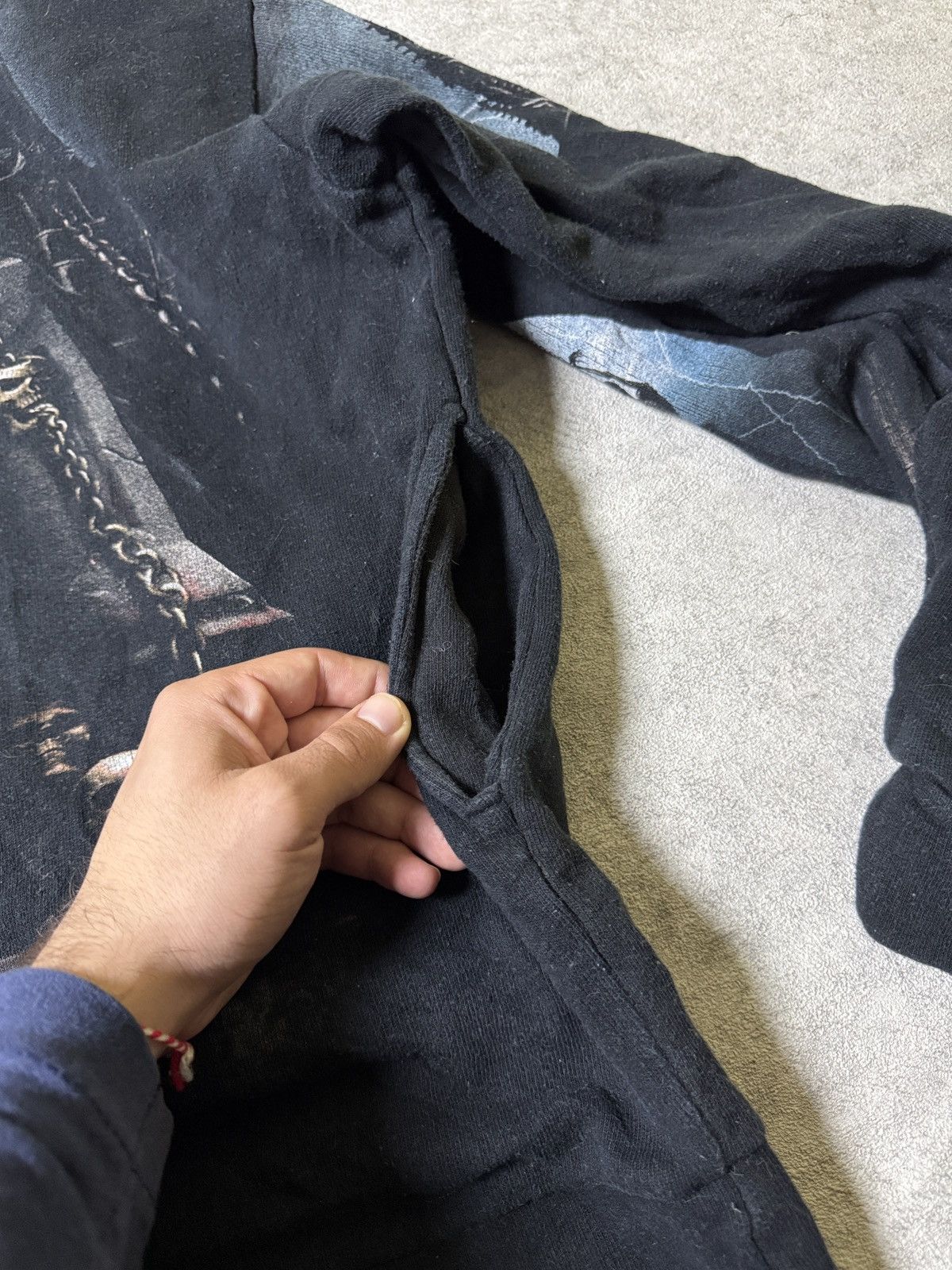 If Six Was Nine Vintage LGB IfSixWasNine Style Skull Print Spiral Hoodie Size US XL / EU 56 / 4 - 11 Thumbnail