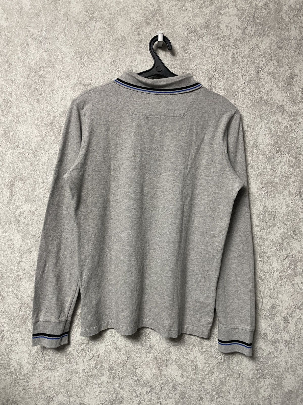 Diesel Vintage Diesel Metallic Logo Gray Long Sleeve Polo Shirt Size US L / EU 52-54 / 3 - 13 Thumbnail