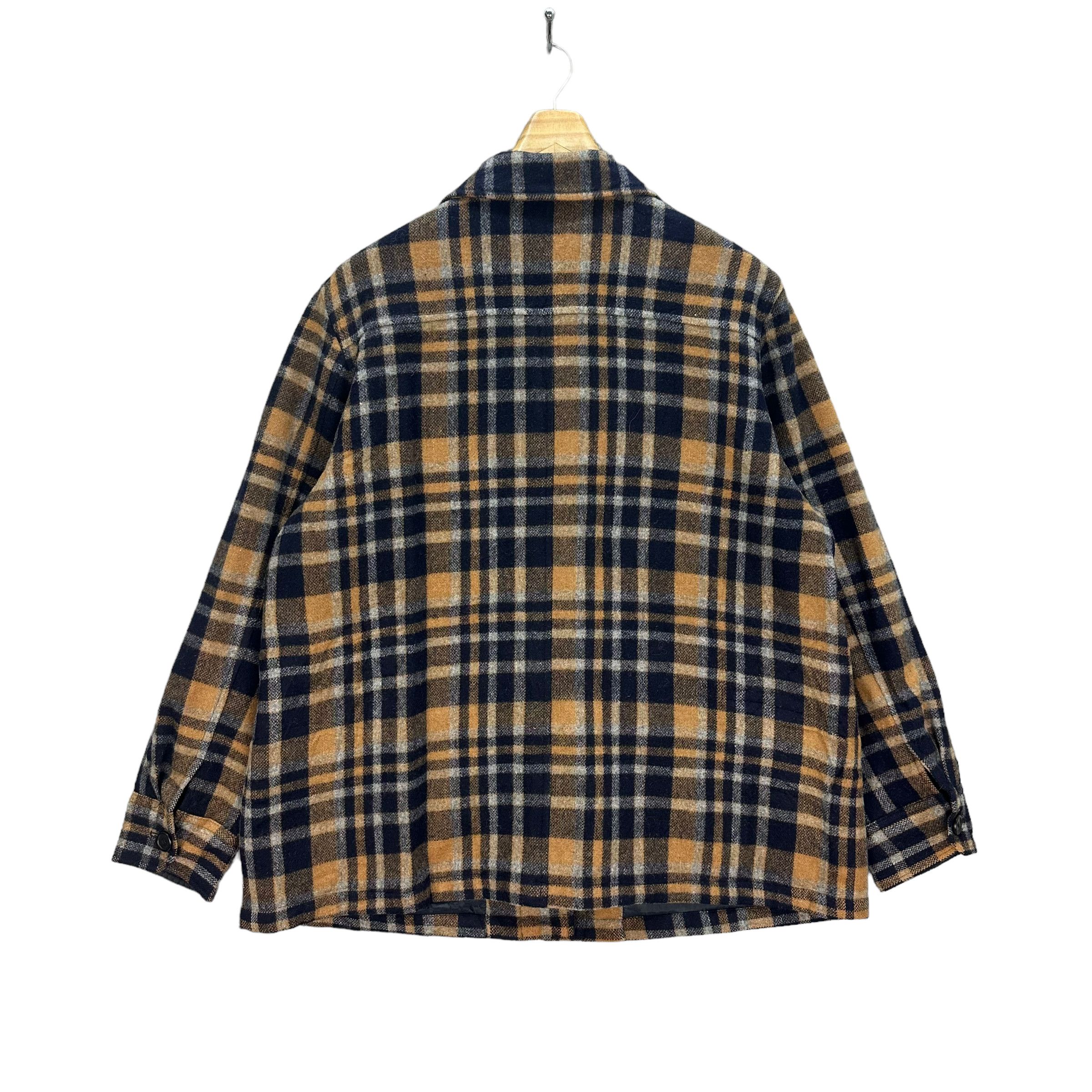 Japanese Brand JOHN JELLO TARTAN WOOL FLANNEL JACKET #8069-200 Size XL / US 12-14 / IT 48-50 - 10 Thumbnail