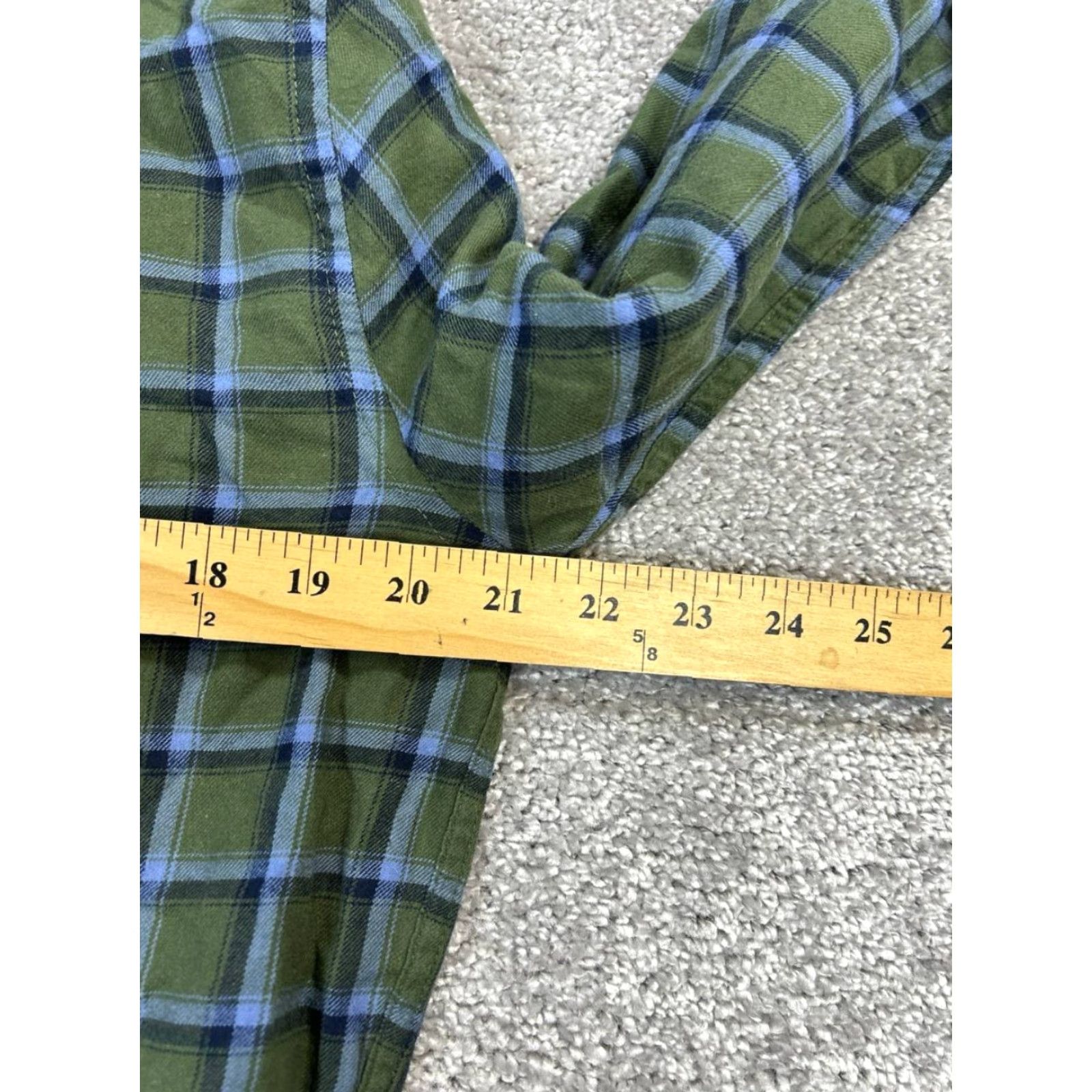 Vintage VINTAGE Galeries Lafayette Women's Cotton Plaid Button-Up Shirt L Green Casual Spring Summer Women's Size L / US 10 / IT 46 - 5 Thumbnail