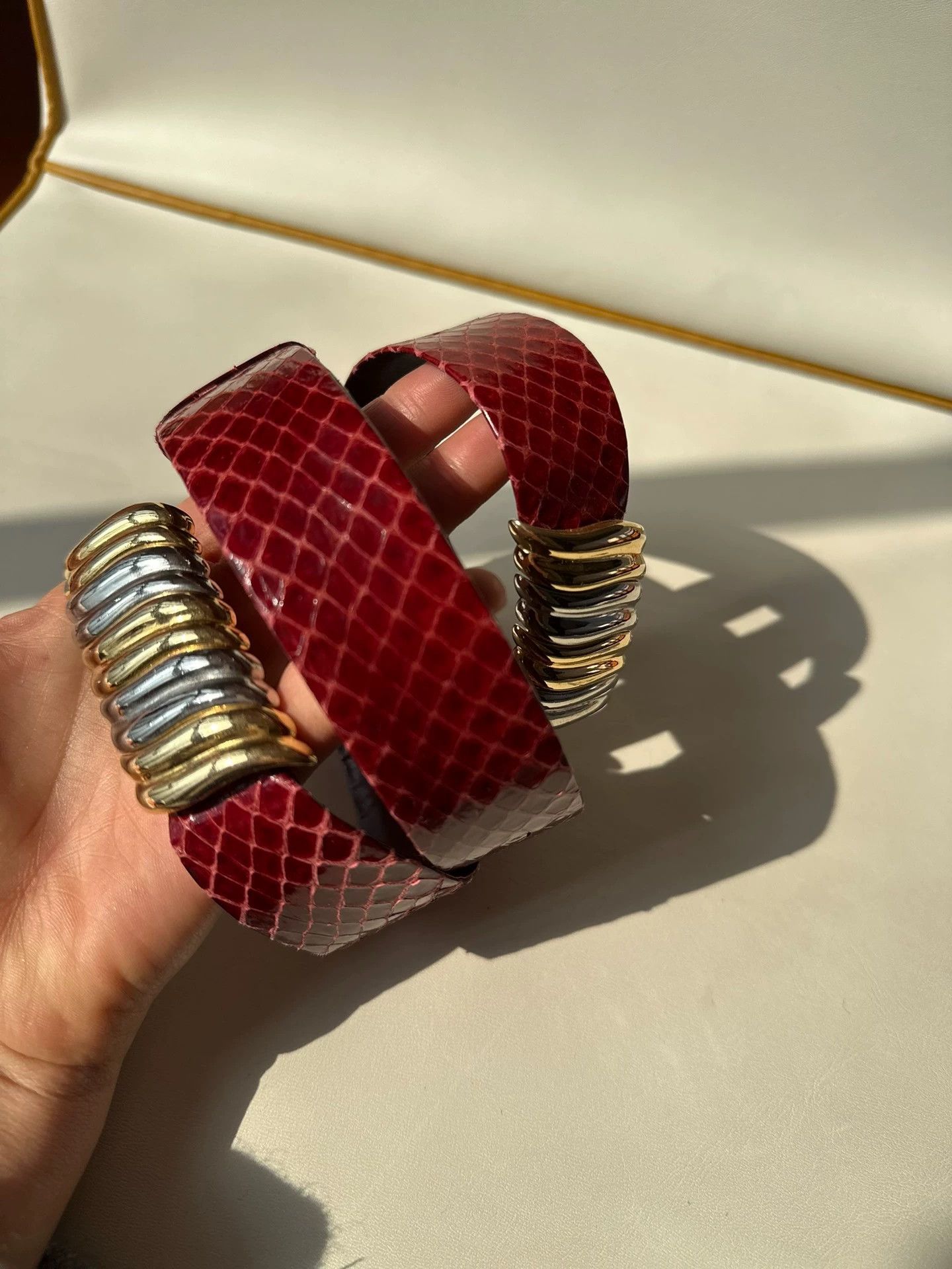 Judith Leiber Judith Leiber Rare Leather Waist Belt Vibrant OS Size ONE SIZE - 2 Thumbnail