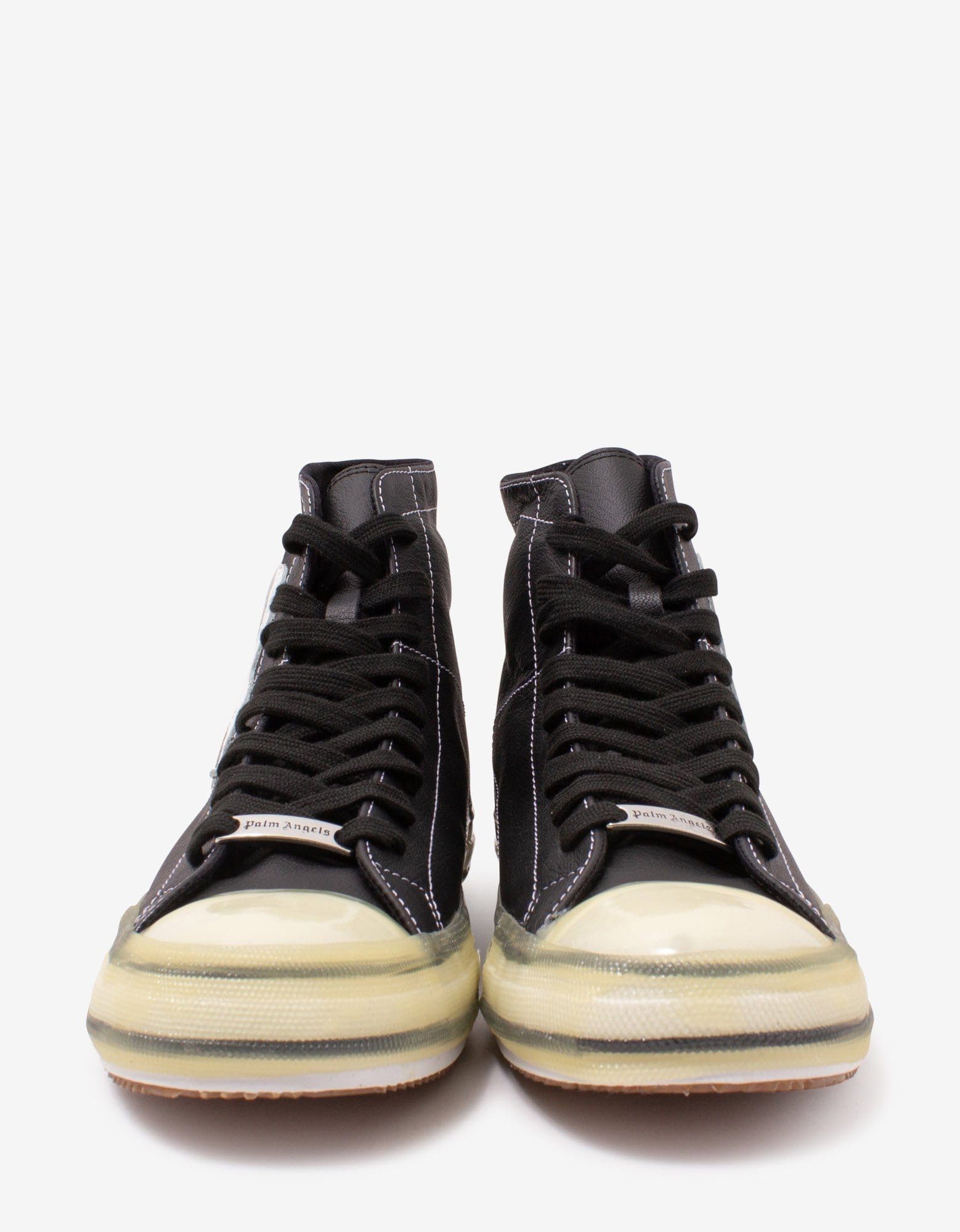 Palm Angels Palm Angels Black Palm Tree High Top Trainers Size US 9 / EU 42 - 3 Thumbnail