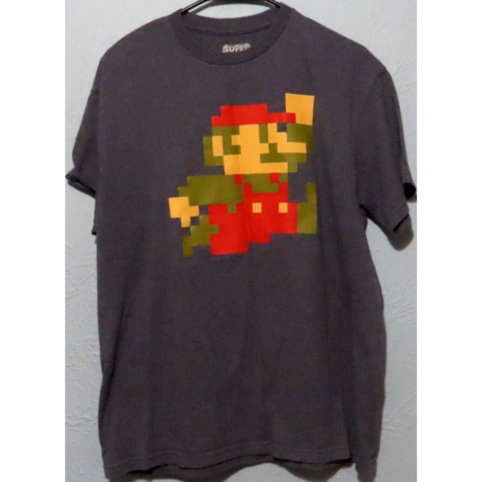 Nintendo VINTAGE? Super Mario Block Pixilated Style T-shirt Men L Gray Nintendo Shirt Block Pixilated Style T-shirt? Size US L / EU 52-54 / 3 - 2 Thumbnail