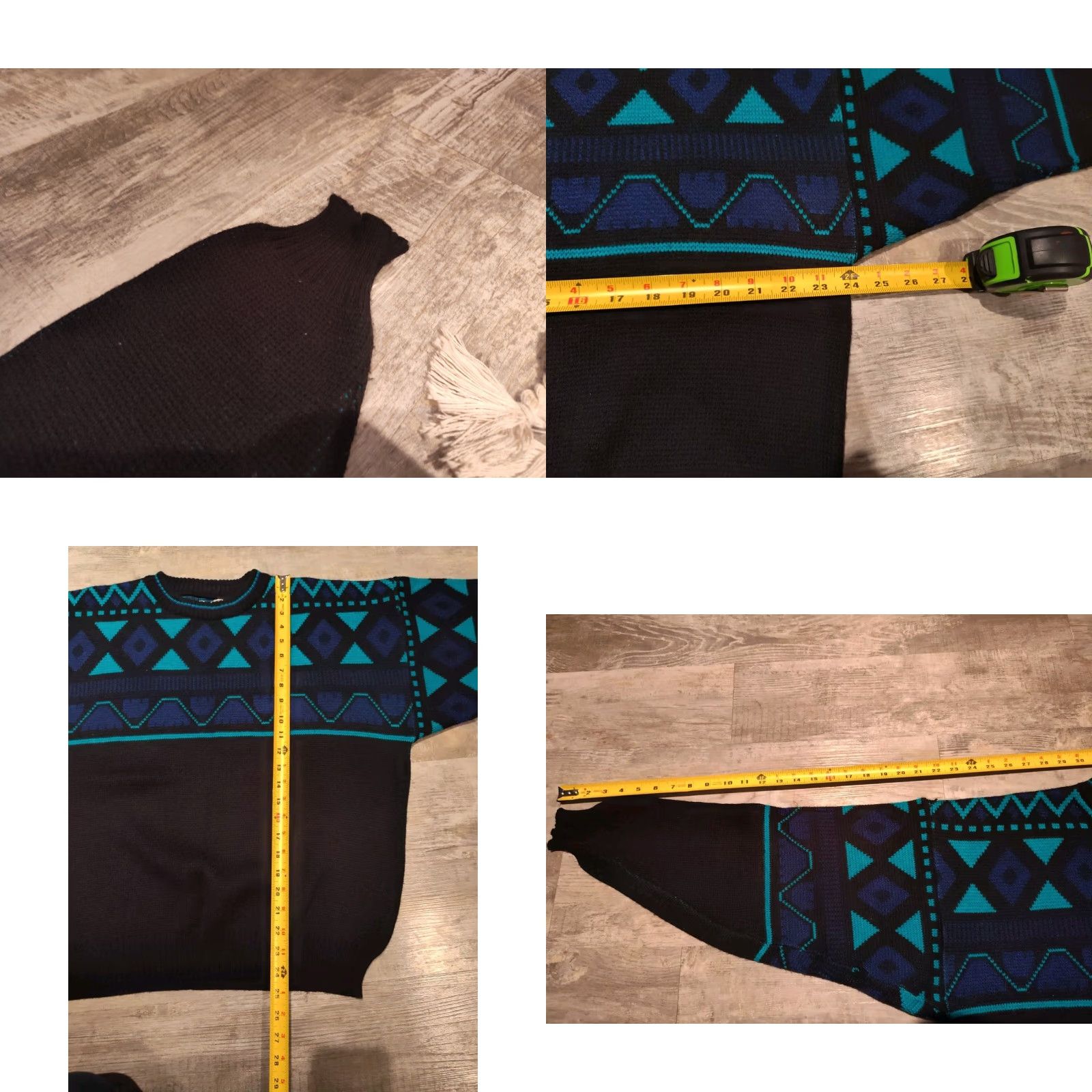 Vintage VINTAGE Le Tigre Geometric Pullover Sweater XL Men Crew Neck Acrylic Multi 90s Fall Winter Spring Size US XL / EU 56 / 4 - 8 Thumbnail