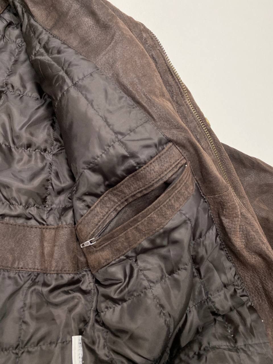 Vera Pelle Real Leather Mens Brown L Aviator Jacket with Fur Collar 90s Size US L / EU 52-54 / 3 - 12 Thumbnail