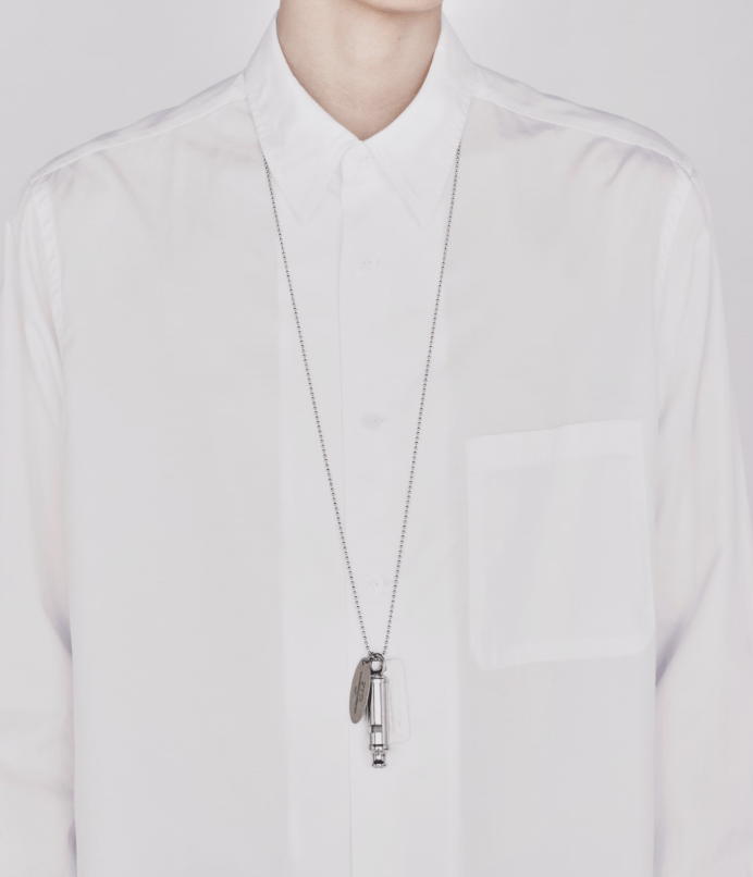 Yohji Yamamoto Yohji Yamamoto WHISTLE NECKLACE WITH BRASS TAG Size ONE SIZE - 6 Thumbnail