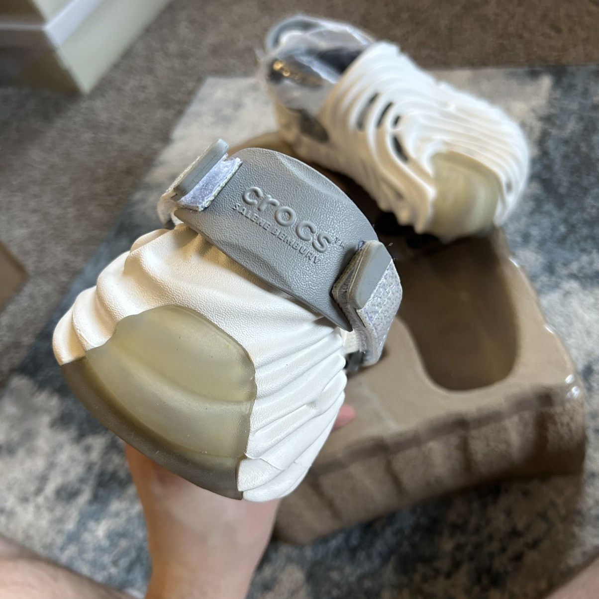 Crocs × Salehe Bembury 207393-100 2021 POLLEX CLOG SPACKLE FRiENDS & FAMiLY Size US 8 / EU 41 - 8 Thumbnail
