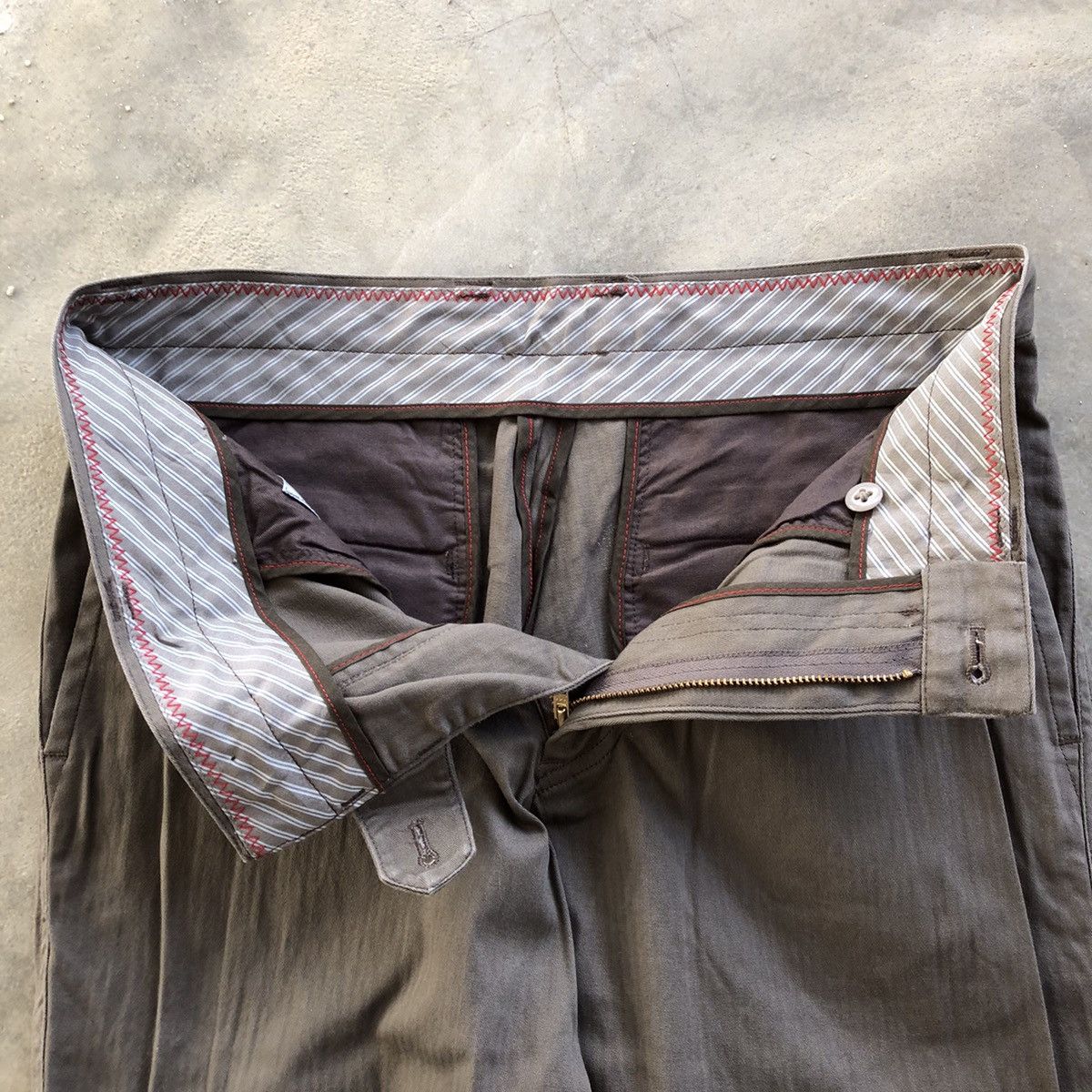 Japanese Brand × Tete Homme De Plus TETE HOMME Brown Chino Pants Size US 30 / EU 46 - 8 Thumbnail
