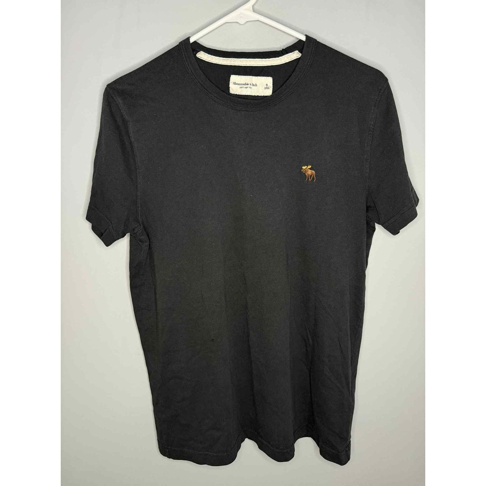 Abercrombie & Fitch Abercrombie & Fitch Soft A&F Icon T-Shirt Black Men's S Size US S / EU 44-46 / 1 - 2 Thumbnail