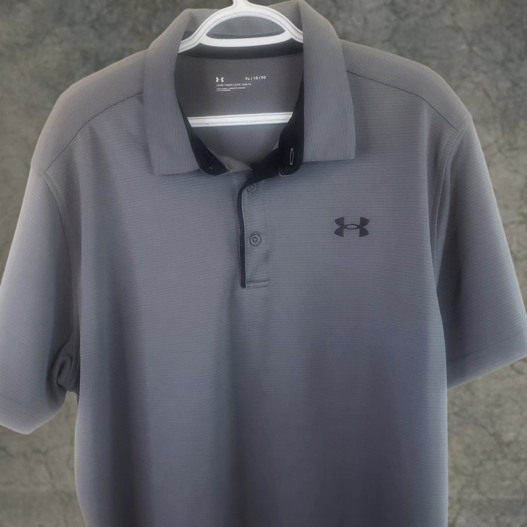 Under Armour Under Armour Shirt Mens XL Gray Polo Short Sleeve Loose Fit Heat Gear Golf Size US XL / EU 56 / 4 - 1 Thumbnail