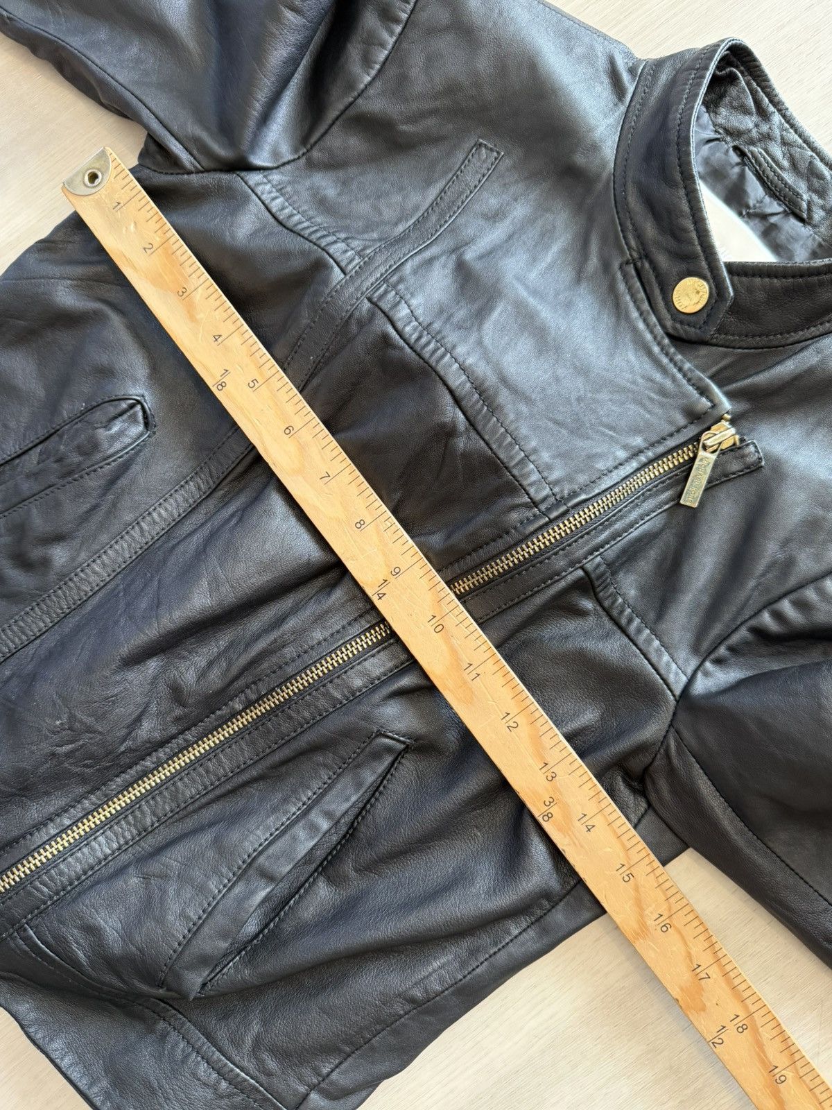 Michael Kors Michael Kors Lambskin Leather Moto Cafe Racer Jacket Sz XS Size XS / US 0-2 / IT 36-38 - 11 Thumbnail