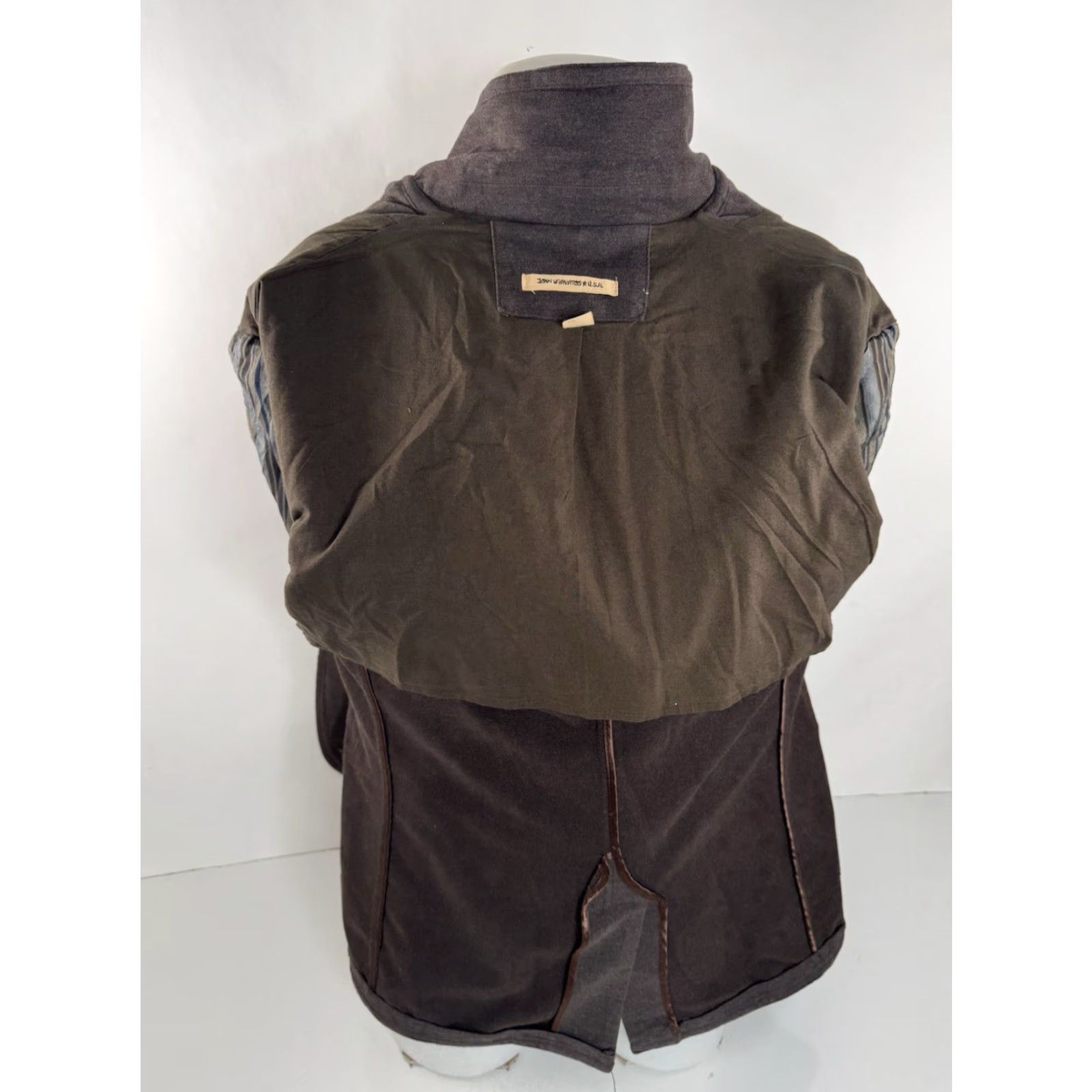 John Varvatos John Varvatos Blazer Jacket - Jacket - Men - Size 42 - Brown - Cotton Blend - Unstructured - EXCELLENT Size 42R - 4 Thumbnail