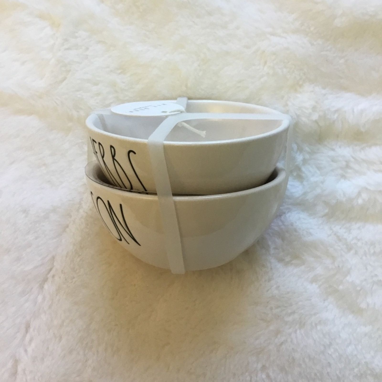 Other Rae Dunn White "HERBS" and "SEASON" Mini Bowl Set Size ONE SIZE - 4 Thumbnail