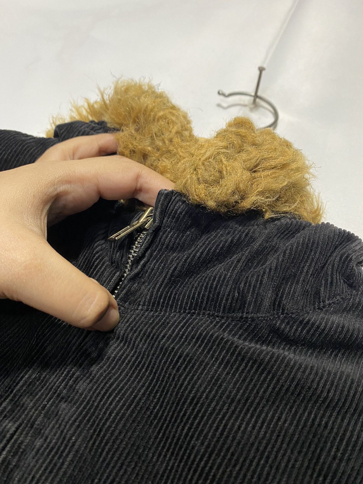 If Six Was Nine × Japanese Brand × Le Grande Bleu (L.G.B.) Blue Moon Blue Corduroy fur hoodie Size US M / EU 48-50 / 2 - 11 Thumbnail