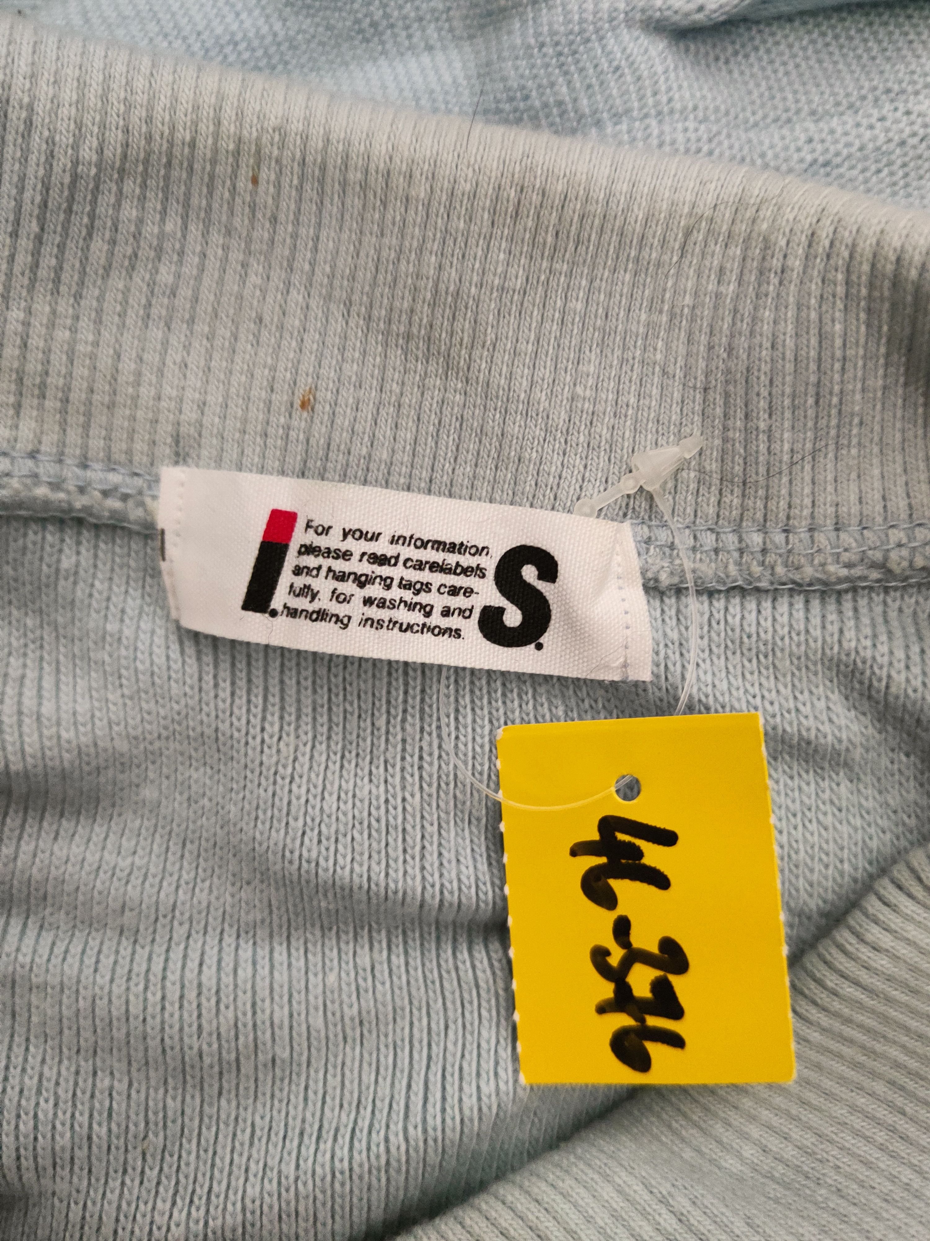Issey Miyake DL Issey Miyake Light Blue Knitwear Crop Tops #46-376 Size M / US 6-8 / IT 42-44 - 12 Thumbnail