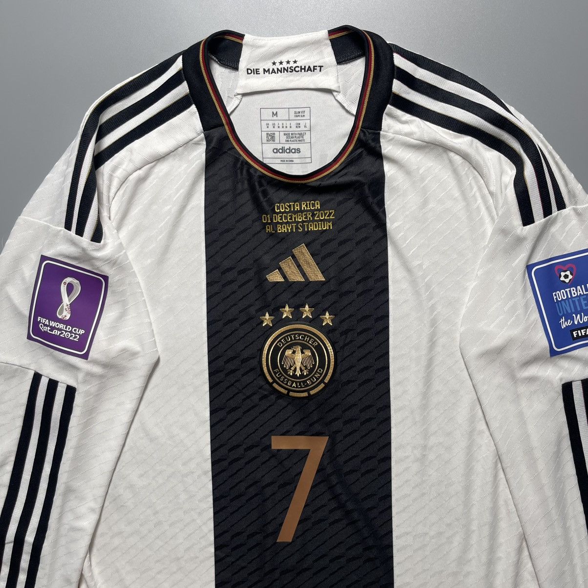Adidas GERMANY ADIDAS 2022 WORLD CUP SOCCER HOME JERSEY #7 HAVERTZ Size US M / EU 48-50 / 2 - 4 Thumbnail