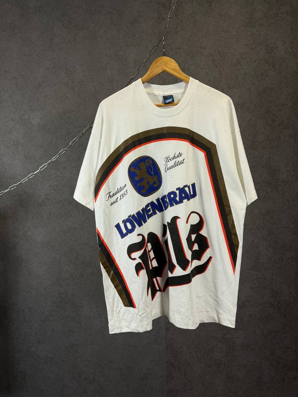 Vintage Lowenbray Pils beer vintage single stitch tee Size US XL / EU 56 / 4 - 1 Thumbnail