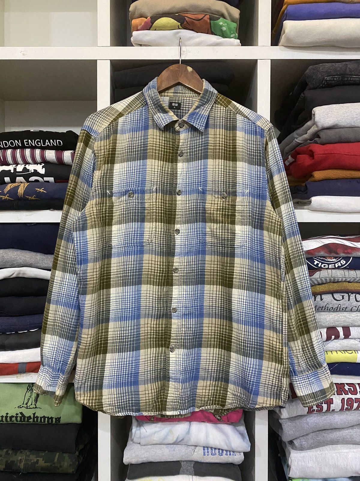 Flannel × Uniqlo Uniqlo Flannel Shirt Size US XL / EU 56 / 4 - 1 Thumbnail