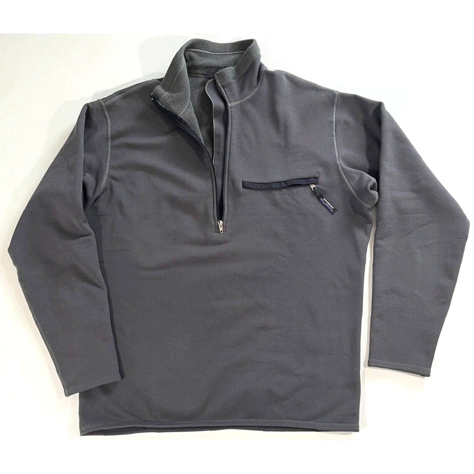 Patagonia VINTAGE Patagonia Men's 1/4 Zip Long Sleeve Fleece Pullover Made in USA Sz L Gray Pullover 1/4 Zip Pockets Thermal Hiking Mens Size US L / EU 52-54 / 3 - 2 Thumbnail