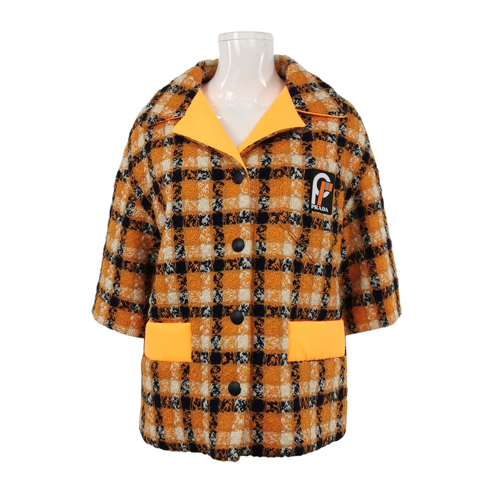Prada Prada Checked Coat Size 36 Size XS / US 0-2 / IT 36-38 - 1 Thumbnail
