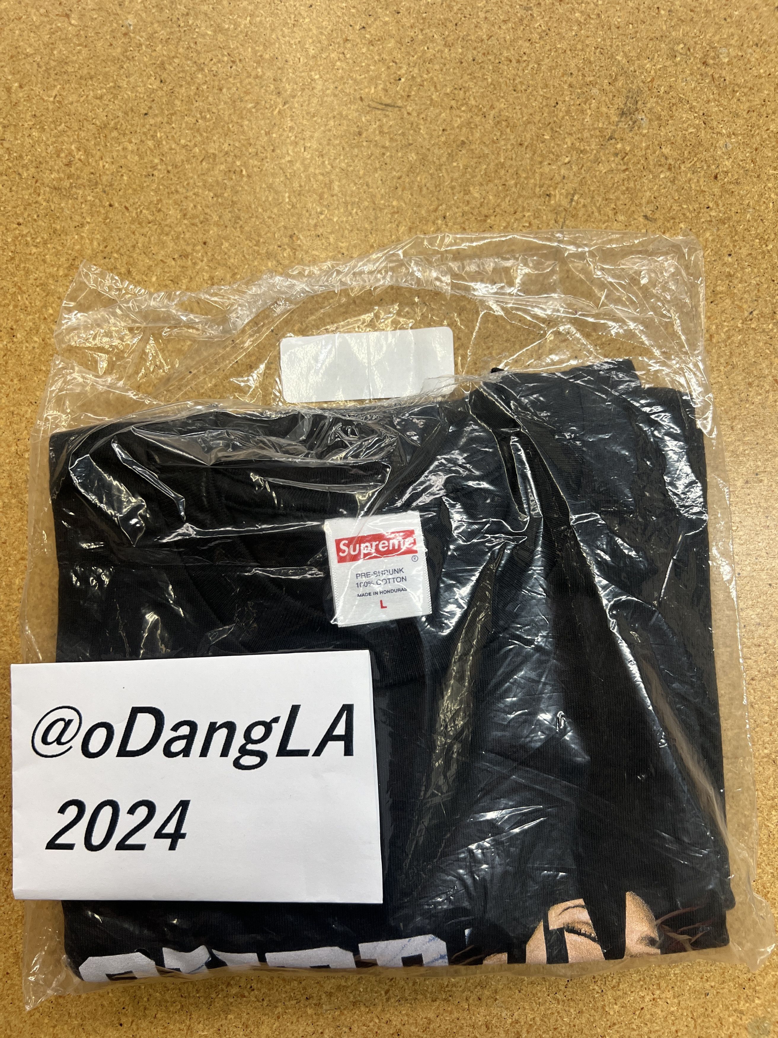 Supreme (L) Supreme Tera Patrick Collegiate Tee Black FW24 (DS) Size US L / EU 52-54 / 3 - 1 Thumbnail