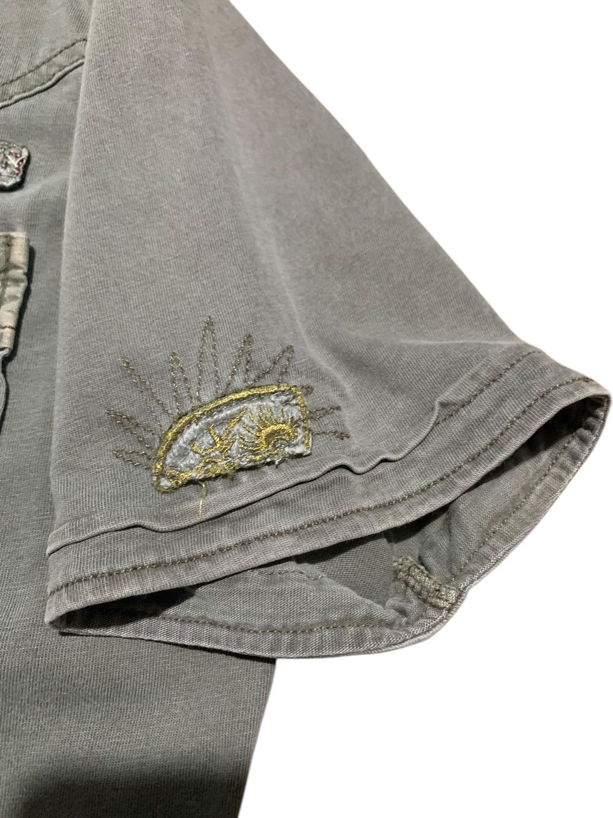 If Six Was Nine Vtg Tough Jeansmith distressed western zip metalbutton polos Size US M / EU 48-50 / 2 - 4 Thumbnail