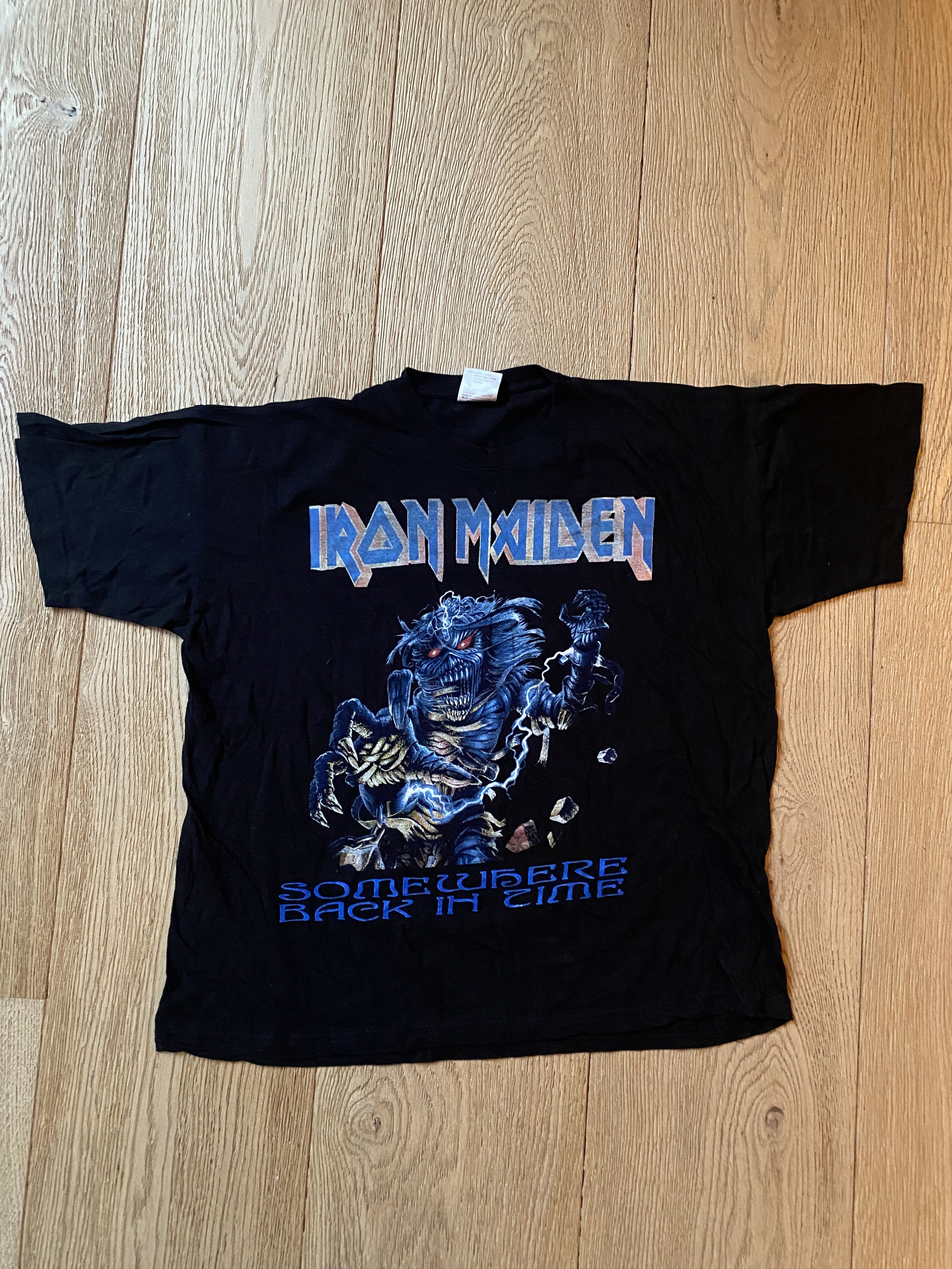 Band Tees Iron Maiden 2009 tour Somewhere Back In Time Size US XL / EU 56 / 4 - 1 Thumbnail