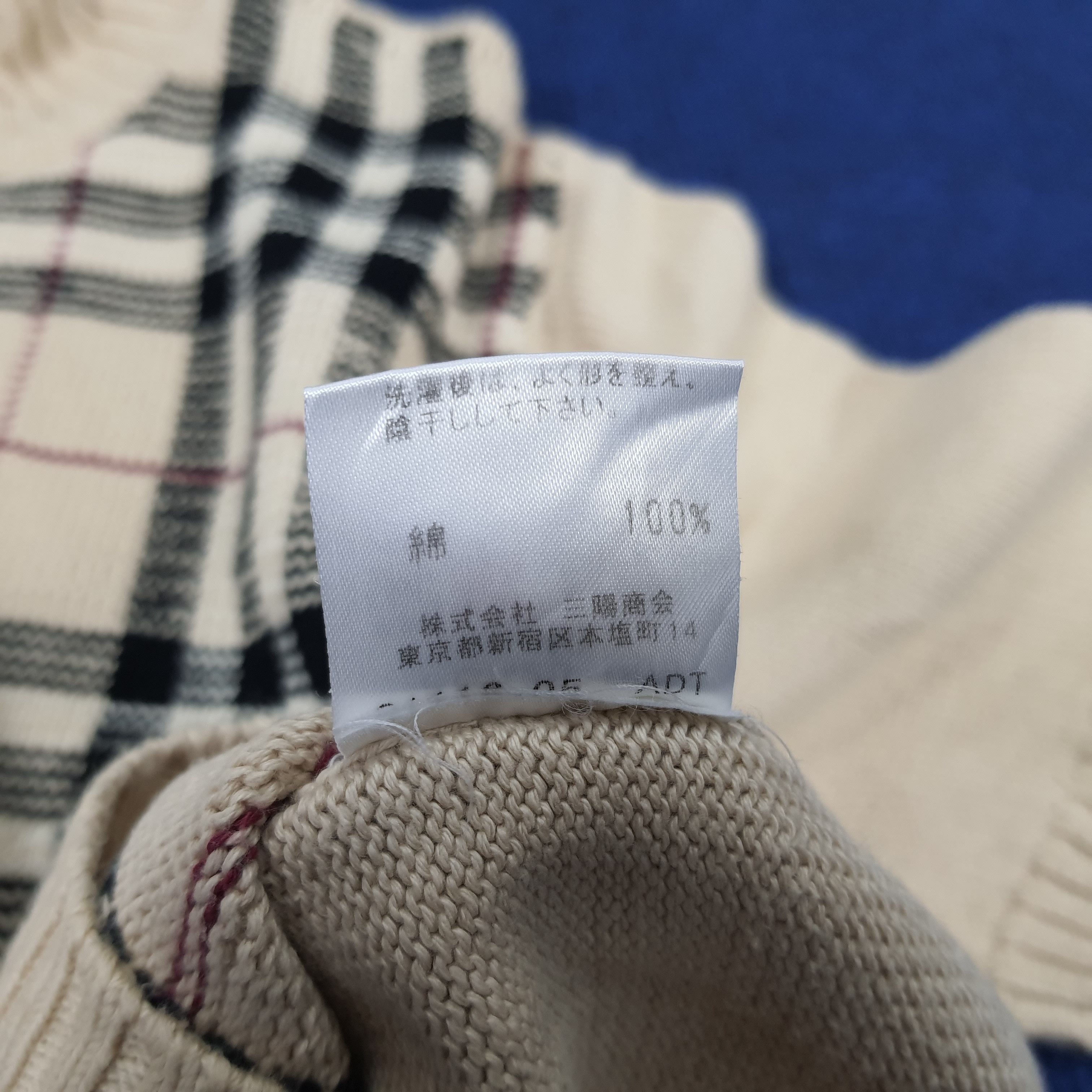 Burberry × Vintage Vintage Burberry London Nova Check Knitted Size US S / EU 44-46 / 1 - 6 Thumbnail