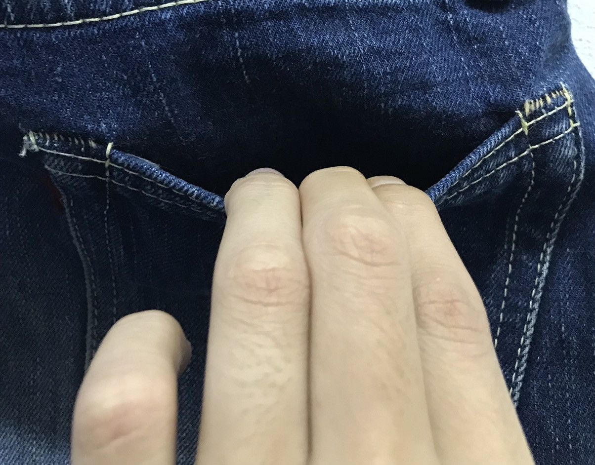 Japanese Brand × Vintage Vintage Deep Blue Made In Japan Denim Pants Size US 30 / EU 46 - 9 Thumbnail