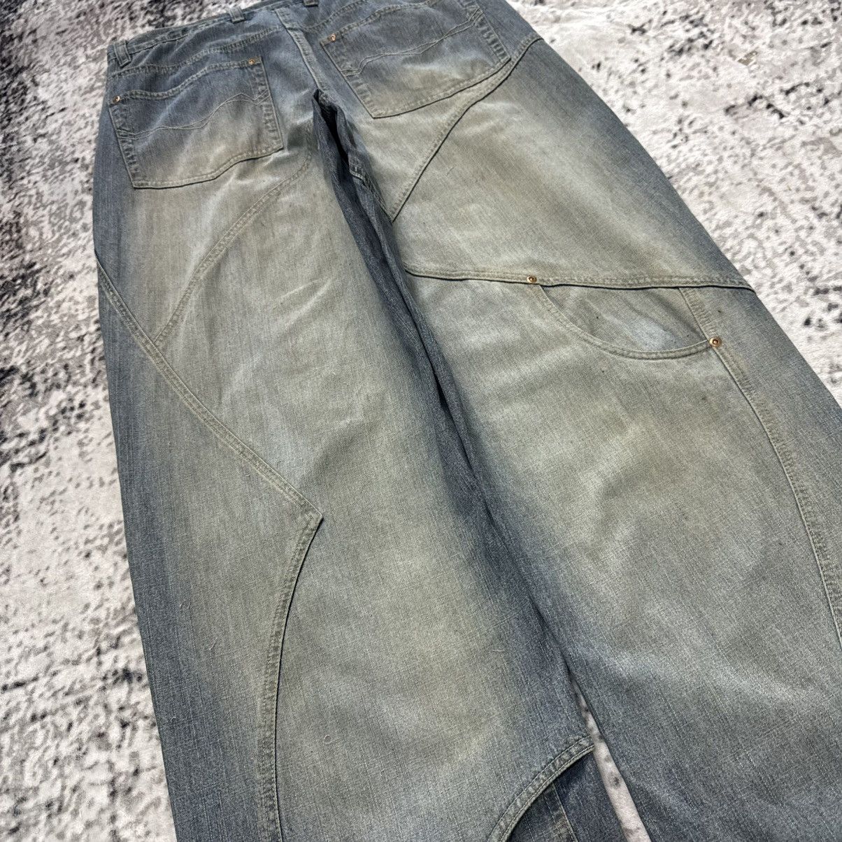 JNCO Y2K Vintage Den Em Jenz Crazy Paneled Baggy Jeans Size US 36 / EU 52 - 18 Thumbnail